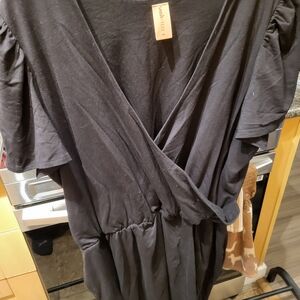 Smash + Tess Black Wrap Dress